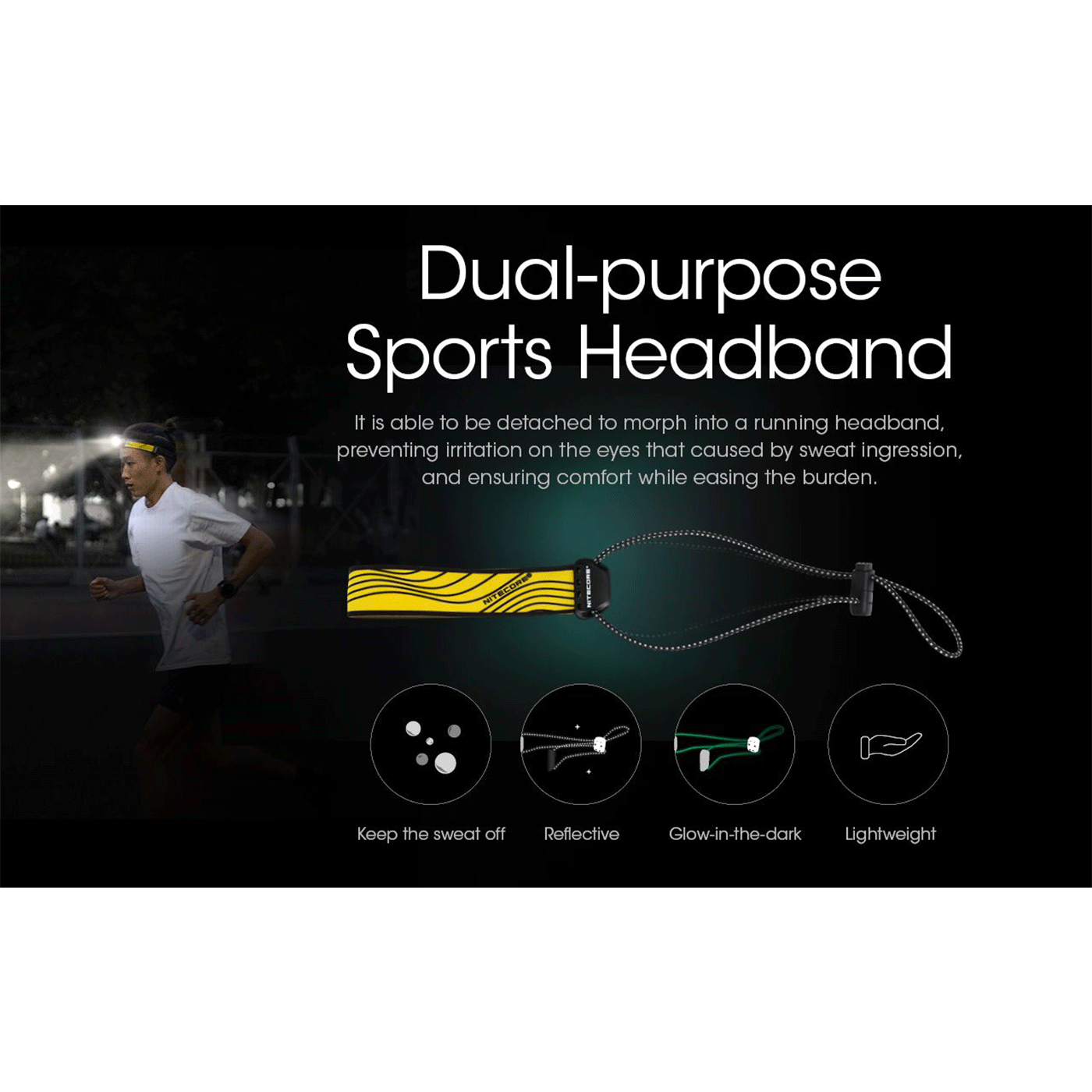 HEAD TORCH - NITECORE - NU25 400 LUMENS