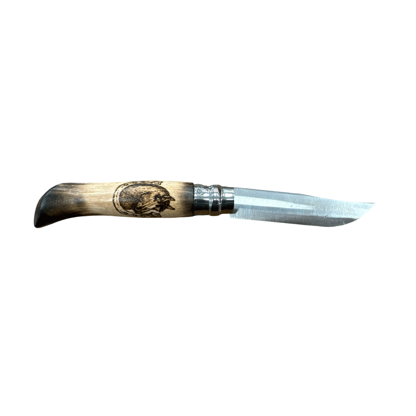 KNIFE - OPINEL - N.9 CARBON HAND MADE WITH HORSE