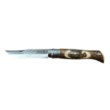 COLTELLO - OPINEL -  N.9 CARBONE REALIZZATO A MANO CON ORSO