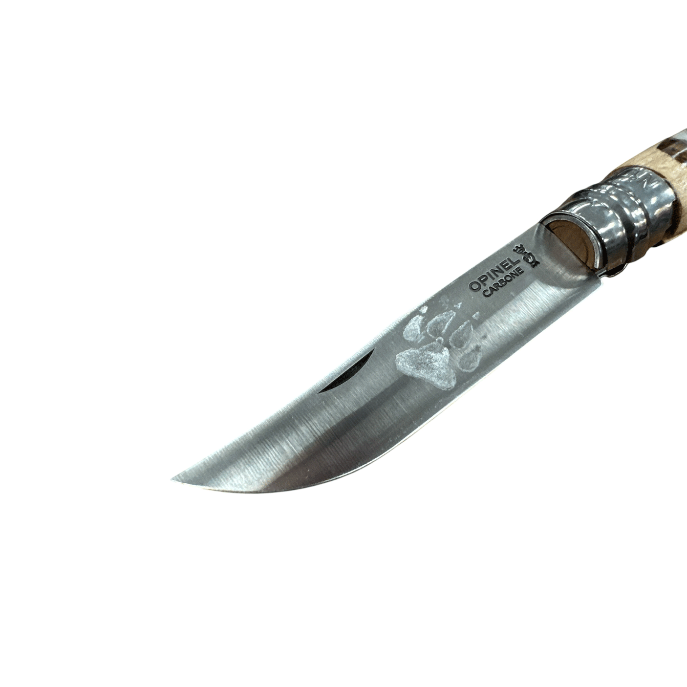 COLTELLO - OPINEL -  N.9 CARBONE REALIZZATO A MANO CON PASTORE ABRUZZESE