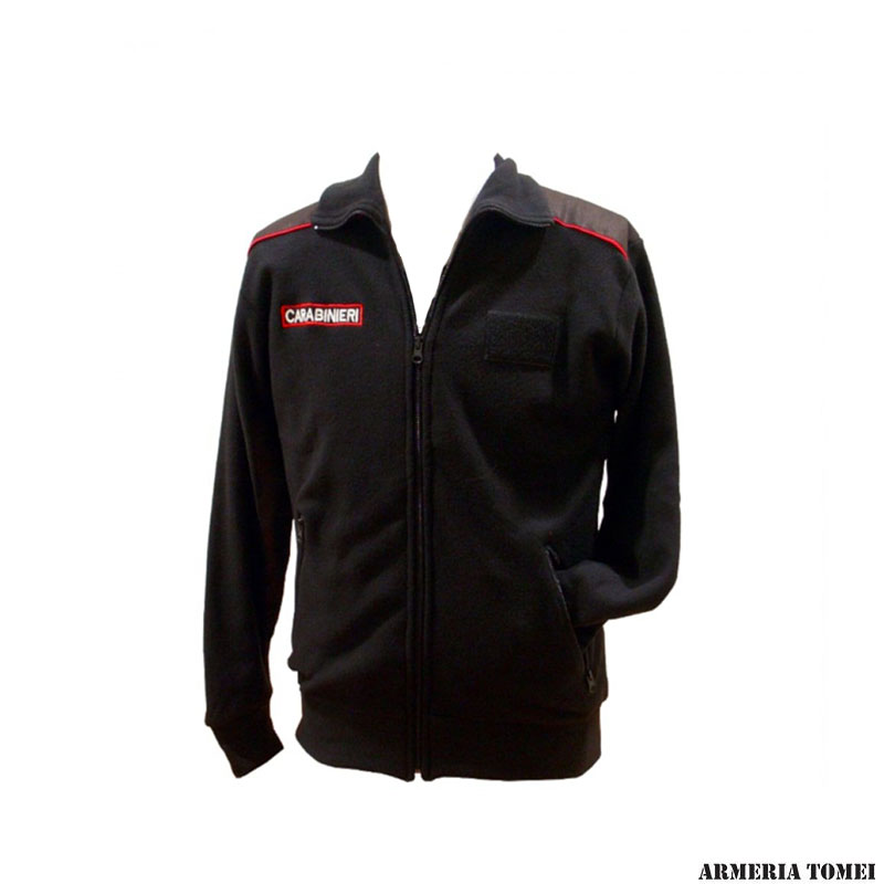 FLEECE - CARABINIERI BLACK WITH ZIP