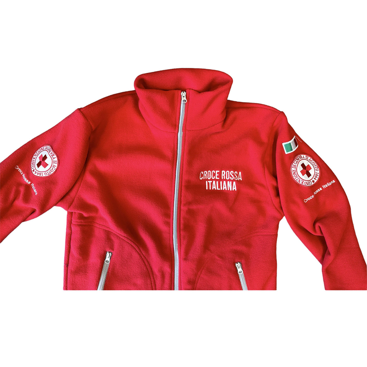 CROCE ROSSA ITALIANA - PILE FULL ZIP Rosso CRI