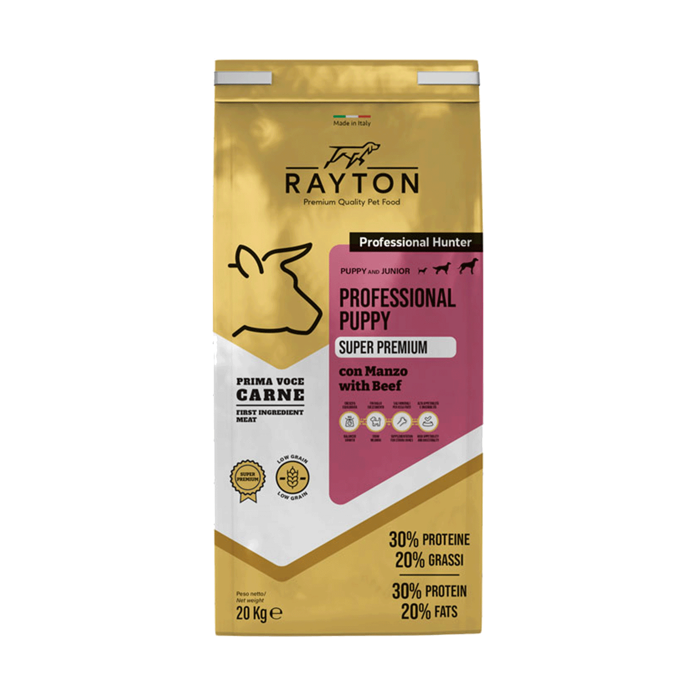 RAYTON - PROFESSIONAL PUPPY 20kg (WITH BEEF)