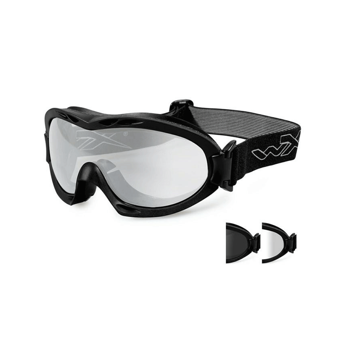 WILEY X - NERVE GOGGLE SMOKE/CLEAR GLASSES