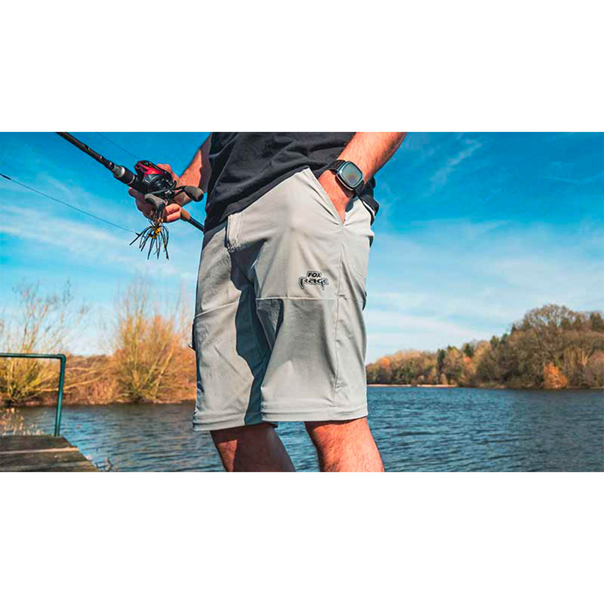 PANTALONI - FOX RAGE - RAGE ZIP OFF TROUSERS Grey