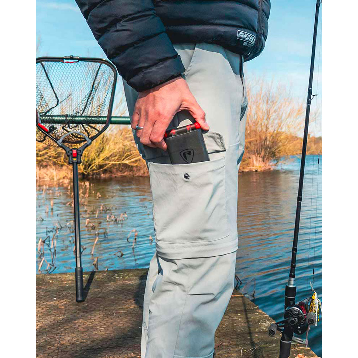 PANTALONI - FOX RAGE - RAGE ZIP OFF TROUSERS Grey