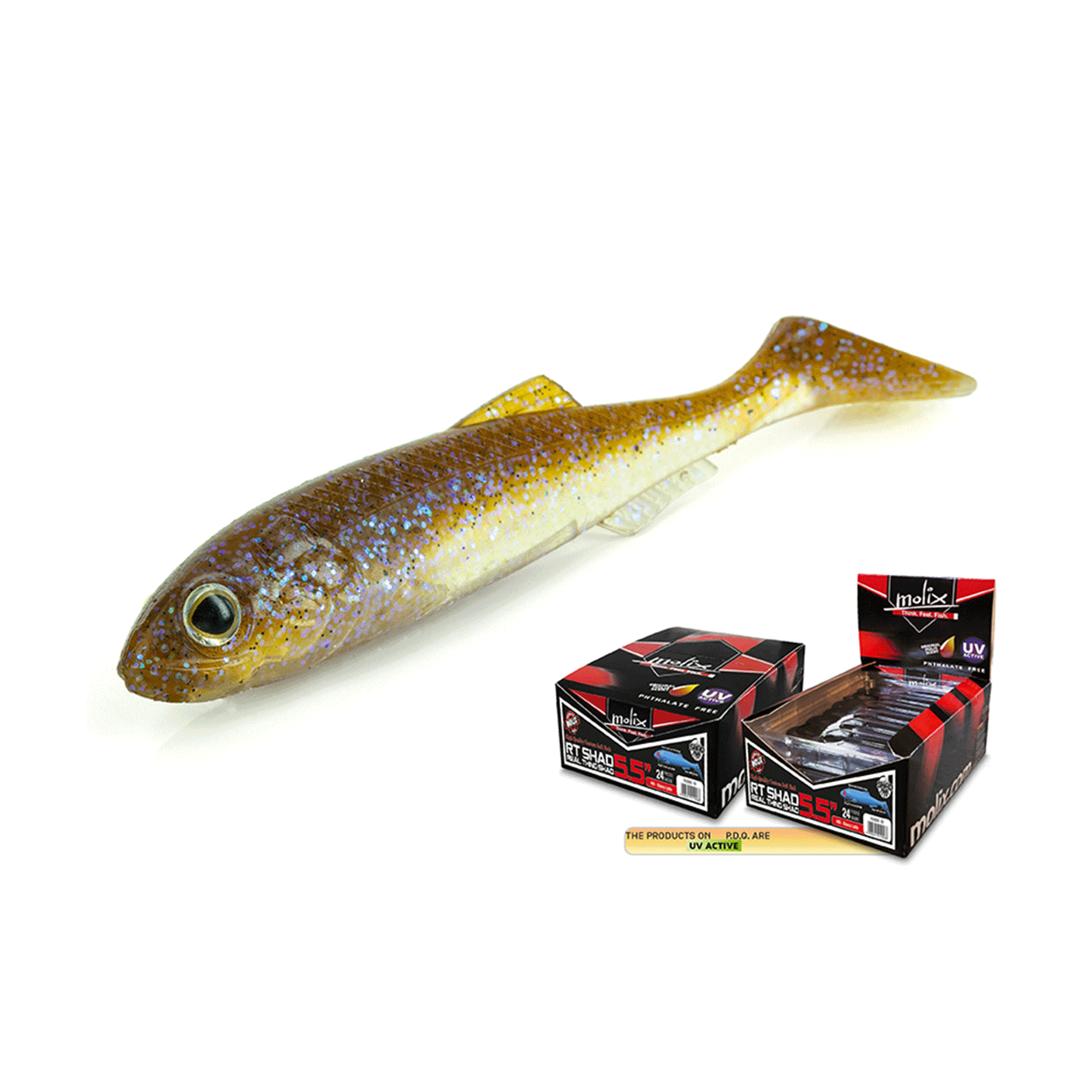 MOLIX - RT SHAD 5.5" #138 UV Wakasagi