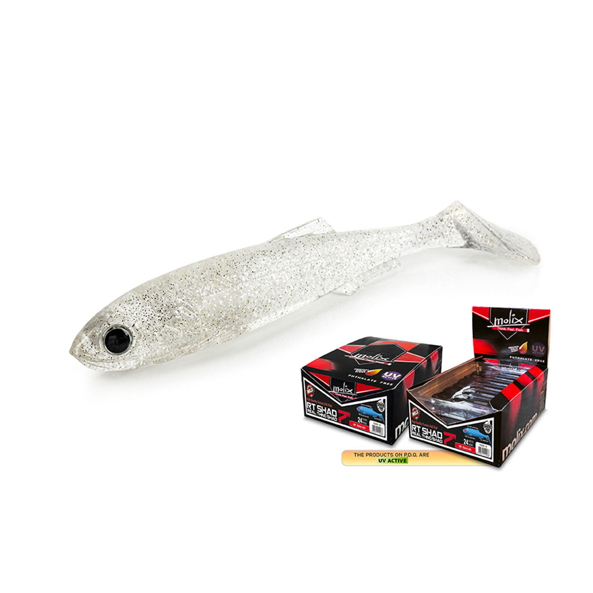MOLIX - RT SHAD 7" #608 UV Shiny Shad
