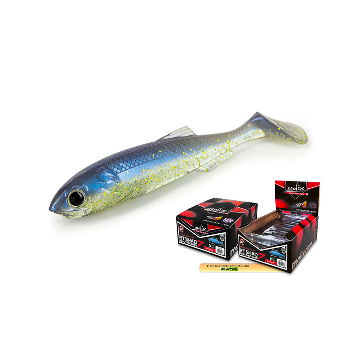 MOLIX - RT SHAD 7" #647 UV Blue Herring