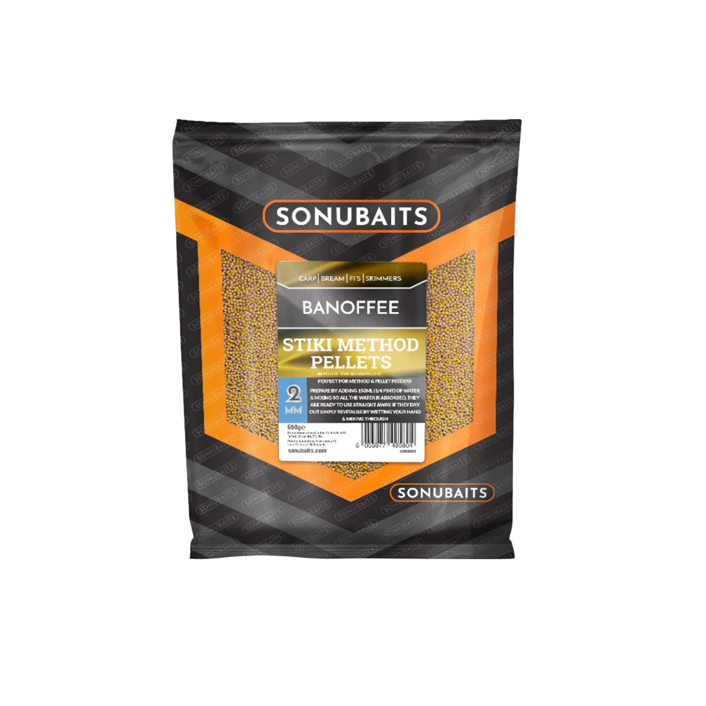 SONUBAITS - BANOFFEE STIKI METHOD PELLETS 2MM 650g