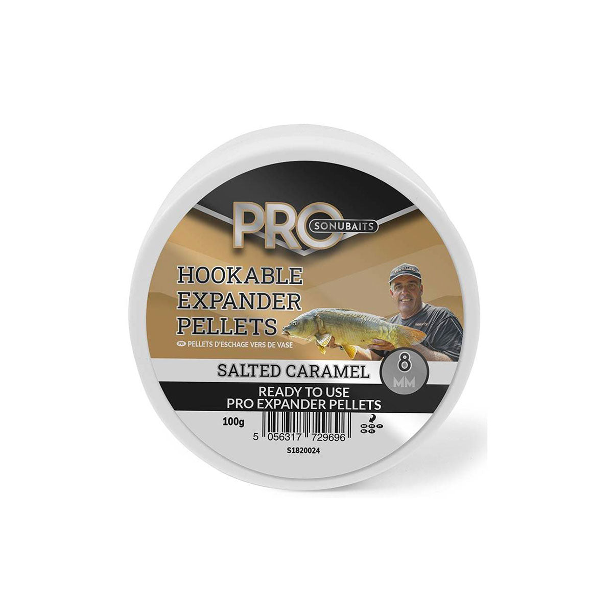 SONUBAITS - HOOKABLE EXPANDER PELLETS SALTED CARAMEL 4MM 100g