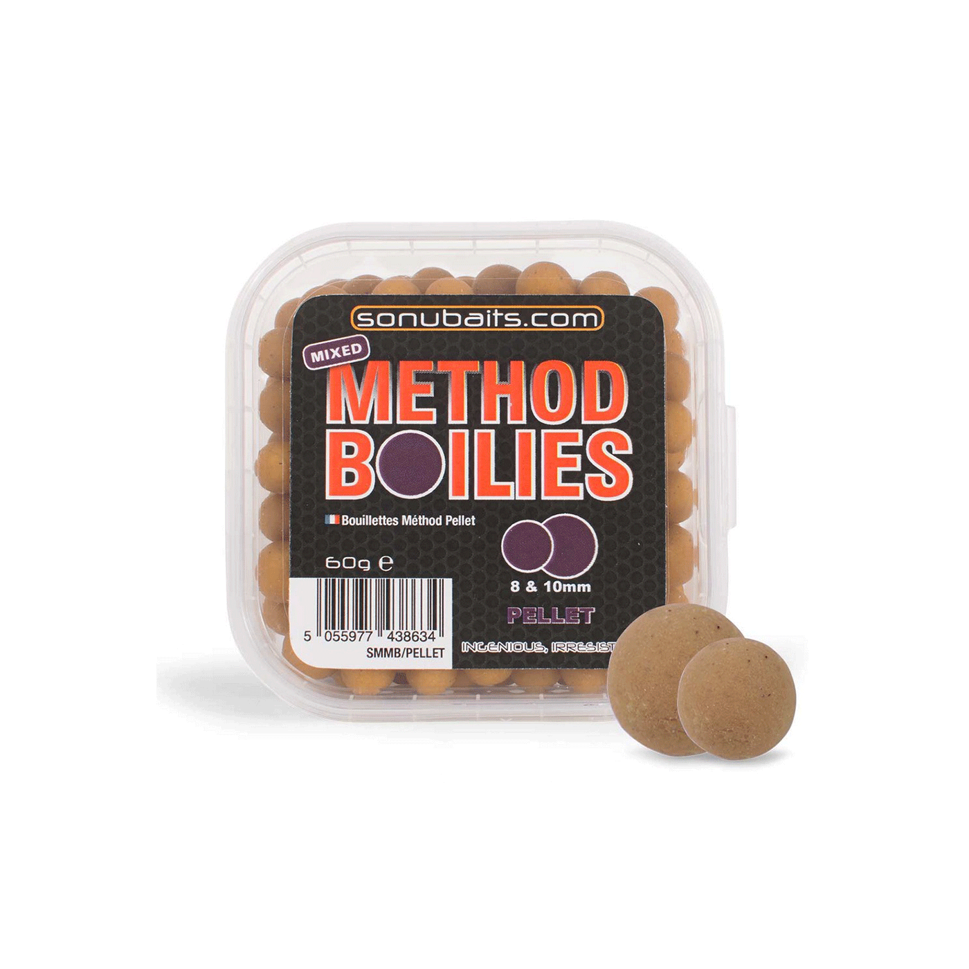 SONUBAITS - MIXED METHOD BOILIES 8 & 10mm PELLET 60g