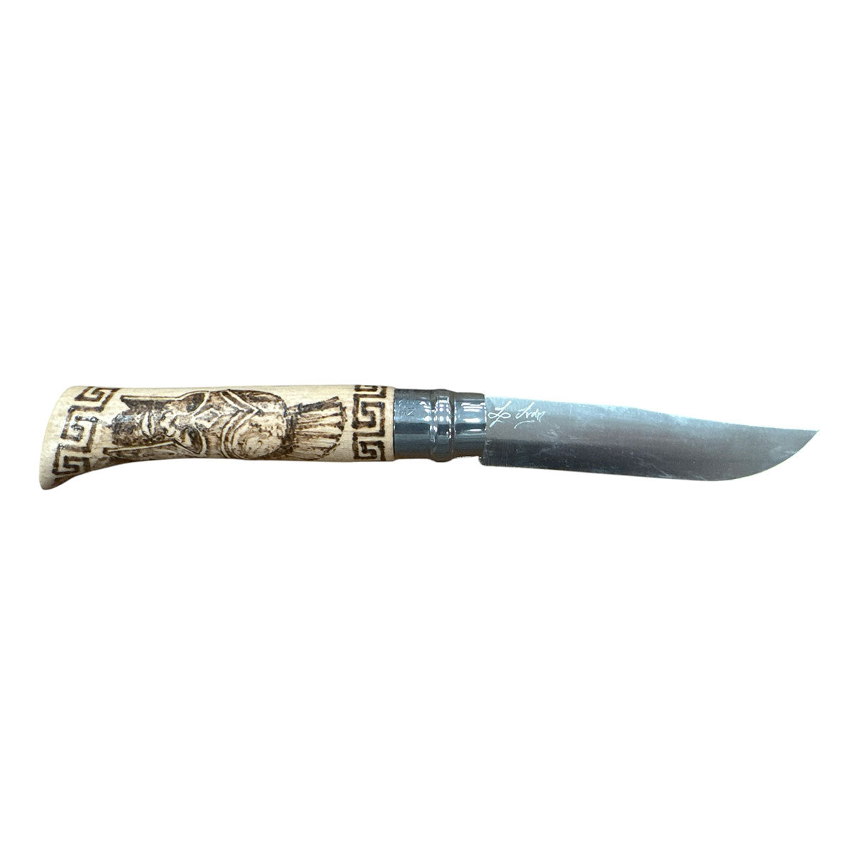 KNIFE - OPINEL - N.10 STAINLESS STEEL HAND MADE WITH SPARTAN