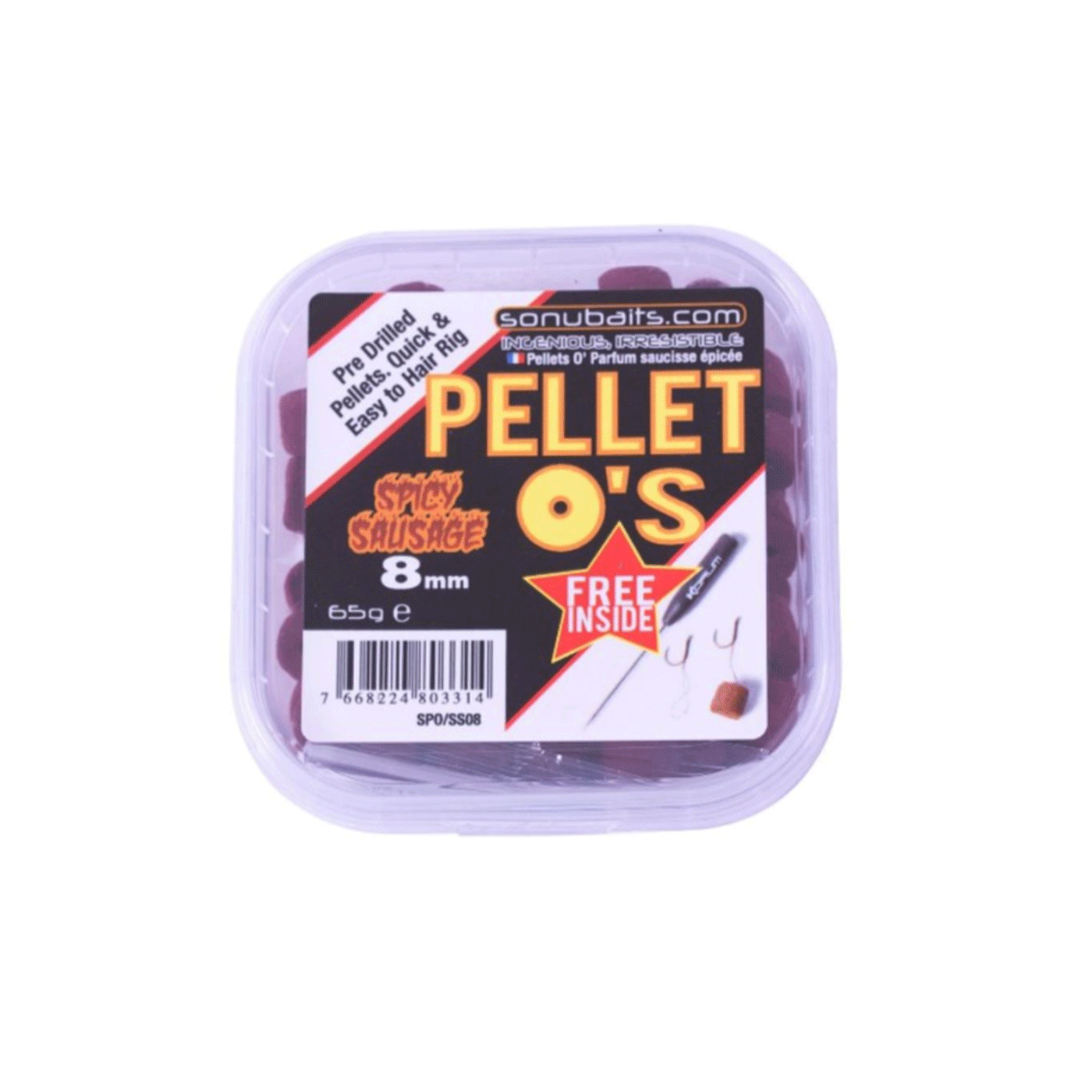 SONUBAITS - PELLET O'S SPICY SAUSAGE 8mm 65g