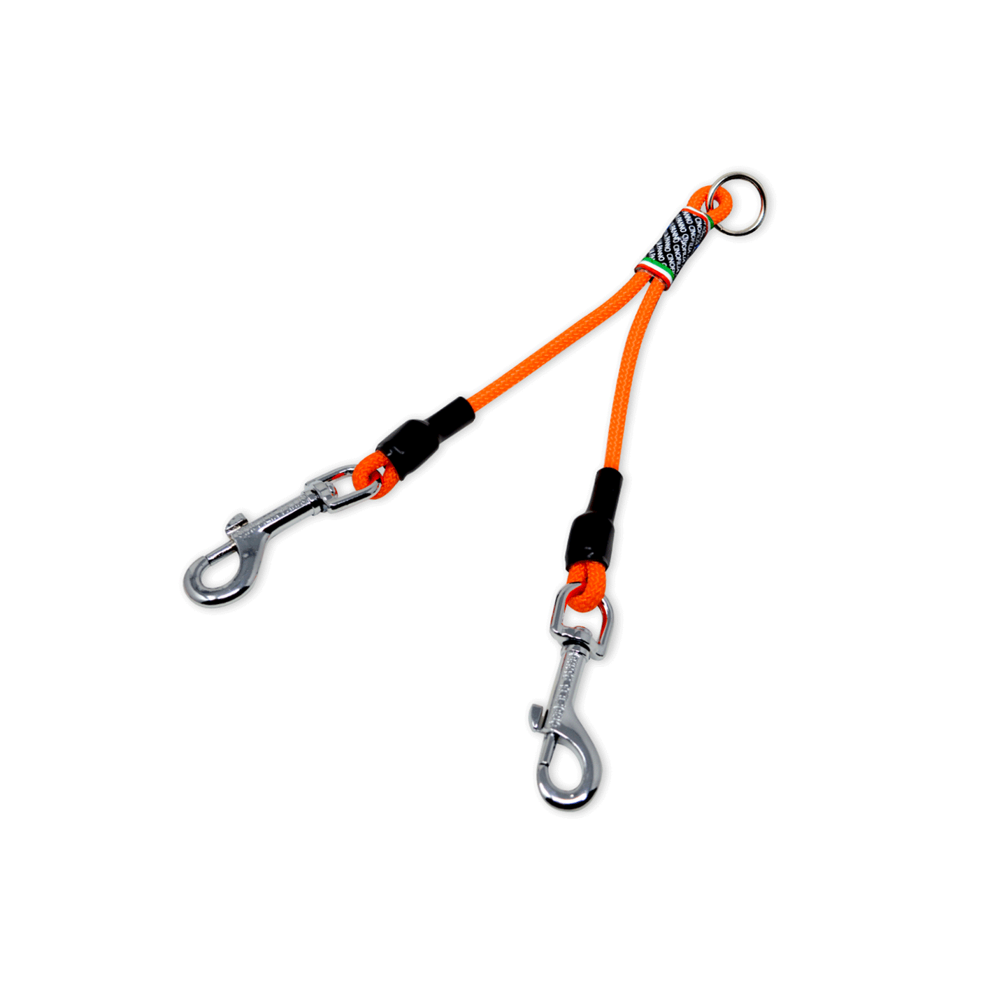 HIGH RESISTANCE CORD SPLIT WITH SNAP HOOK (ORANGE)