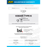 MECHANIX WEAR - VISION OCCHIALI BALISTICI TYPE-X MONTATURA NERA LENTE FUMO