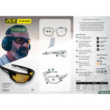 MECHANIX WEAR - VISION OCCHIALI BALISTICI TYPE-X MONTATURA NERA LENTE GIALLA