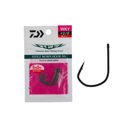 Ami - Daiwa Steez Worm Hook Ss Wky # 1/0 7Pcs