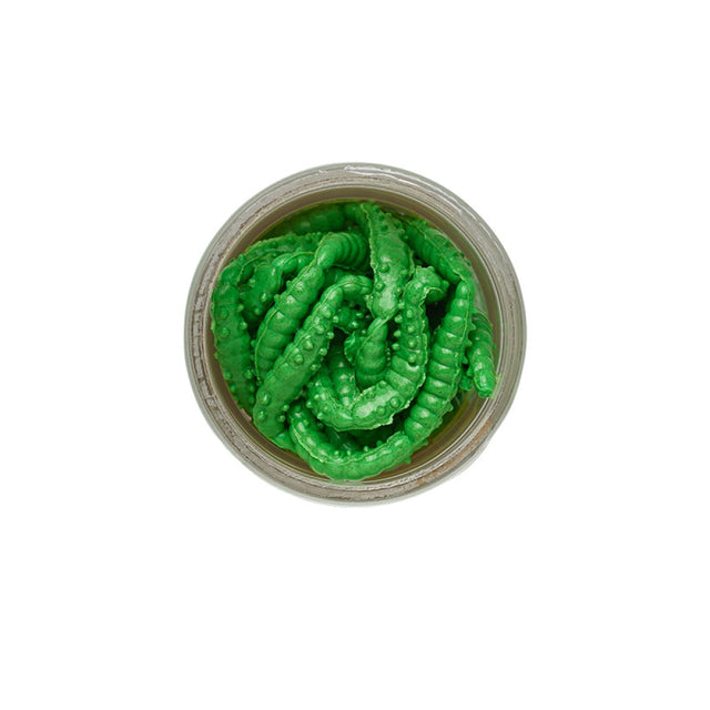 Berkley - Powerbait Garlic Power Honey Worm Spring Green 55Ct 2.5Cm 100G)