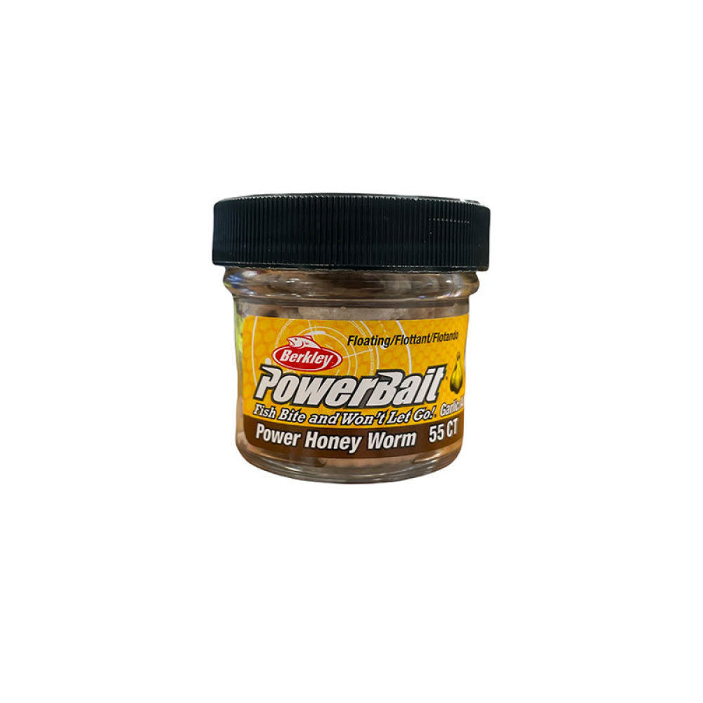 thumbnail image 2 of Berkley PowerBait Honey Worm – 2.5cm Trout Flavored – Soft Chamoles Fishing Bait 2 of 3