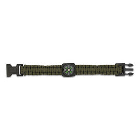 Bracciale - Paracord Con Bussola Verde