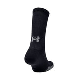 Calze - Under Armour Heatgear® Crew Black / Steel 001 (Conf. 3 Paia)