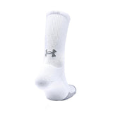 Calze - Under Armour Heatgear® Crew White / Steel 100 (Conf. 3 Paia)