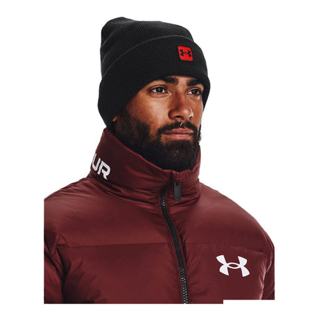 Cappello - Under Armour Halftime Cuff Black / Bolt Red 002