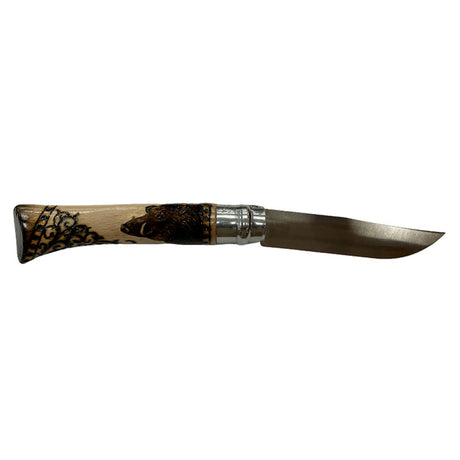 Coltello - Opinel N.10 Inox Cinghiale Intarsato A Mano