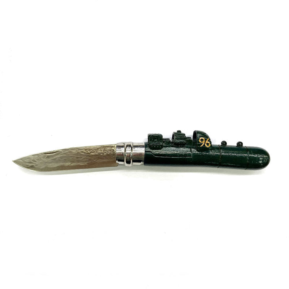 Coltello - Opinel N.10 Inox Con Manico Sommergibile Realizzato A Mano