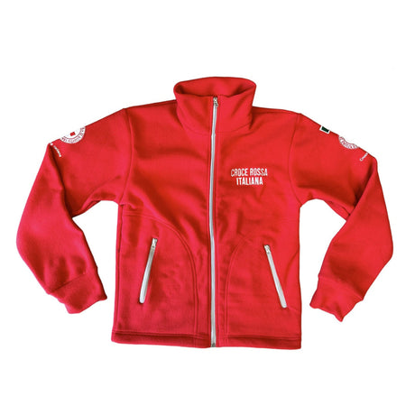 CROCE ROSSA ITALIANA - PILE FULL ZIP Rosso CRI XS