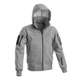 Defcon 5 - Felpone Con Cappuccio Grey Melange
