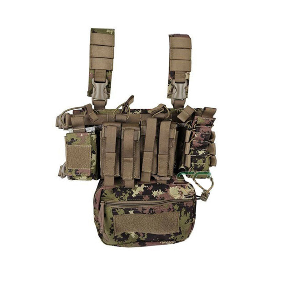 Defcon 5 - Outac Combo Mini Chest Rig 900D Poly Vegetato Italiano