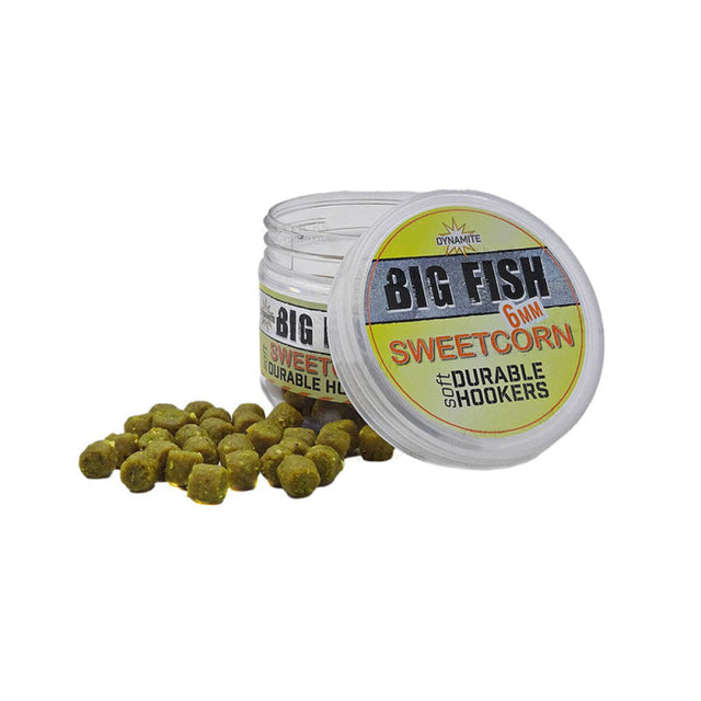 Dynamite - Big Fish Soft Durable Hookers Sweetcorn 6Mm