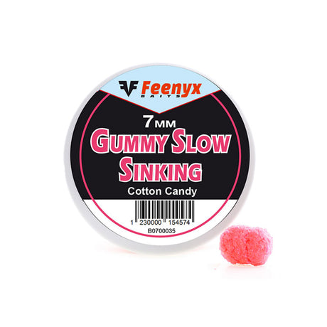 Feenyx Baits - Gummy Slow Sinking Cotton Candy 7Mm