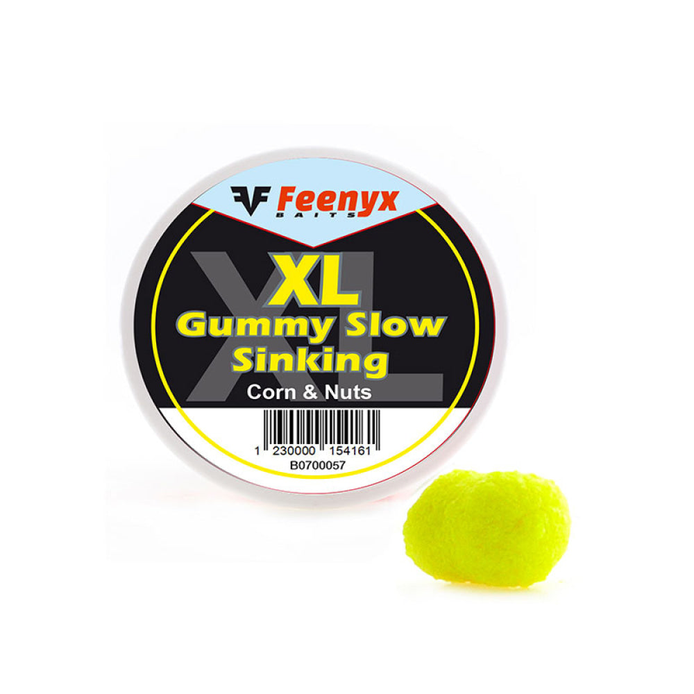 Feenyx Baits - Xl Gummy Slow Sinking Corn & Nuts 10Mm