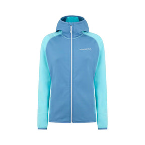 Felpa - La Sportiva Donna Alaris Hoody W Atlantic/Aquarelle Xs