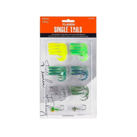 Fladen - Single Tails 45Mm 2X5G (20Pz + 2 Jigheads)