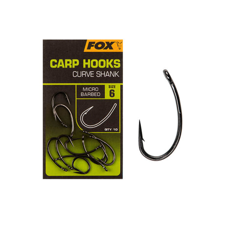Fox - Carp Hooks Curve Shank Size 2 (10 Pz)