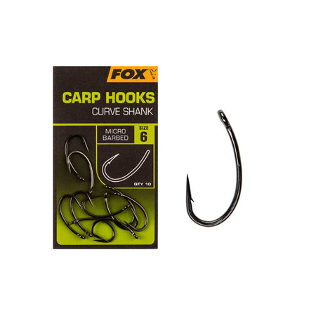 Fox - Carp Hooks Curve Shank Size 8 (10Pz)