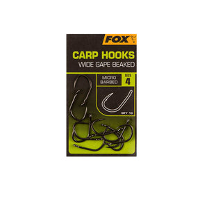 Fox - Carp Hooks Wide Gape Beaked Size 2