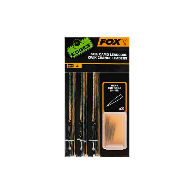 Fox - Edges™ 50Lb Camo Leadcore Kwik Change Leaders