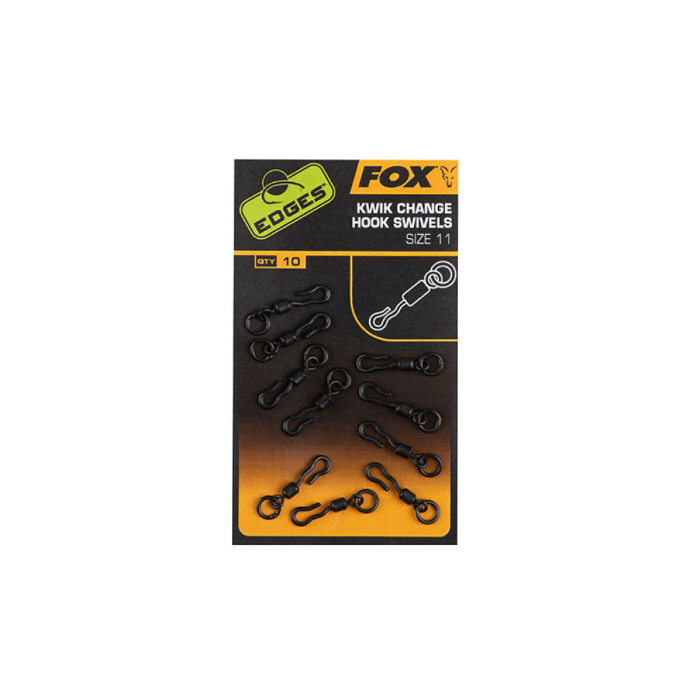 Fox - Edges™ Kwik Change Hook Swivels Size 11 (10Pz)