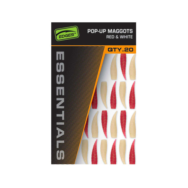 Fox - Edges™ Pop-Up Maggots Red & White Essentials (20Pz)