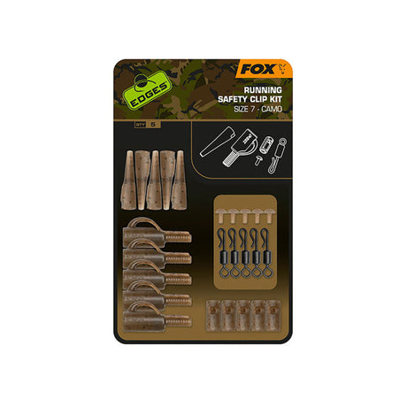 Fox - Edges™ Running Safety Clip Kit Size 7 Camo (5Pz)