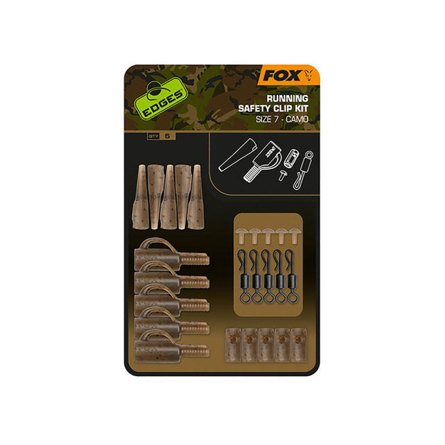 Fox - Edges™ Running Safety Clip Kit Size 7 Camo (5Pz)