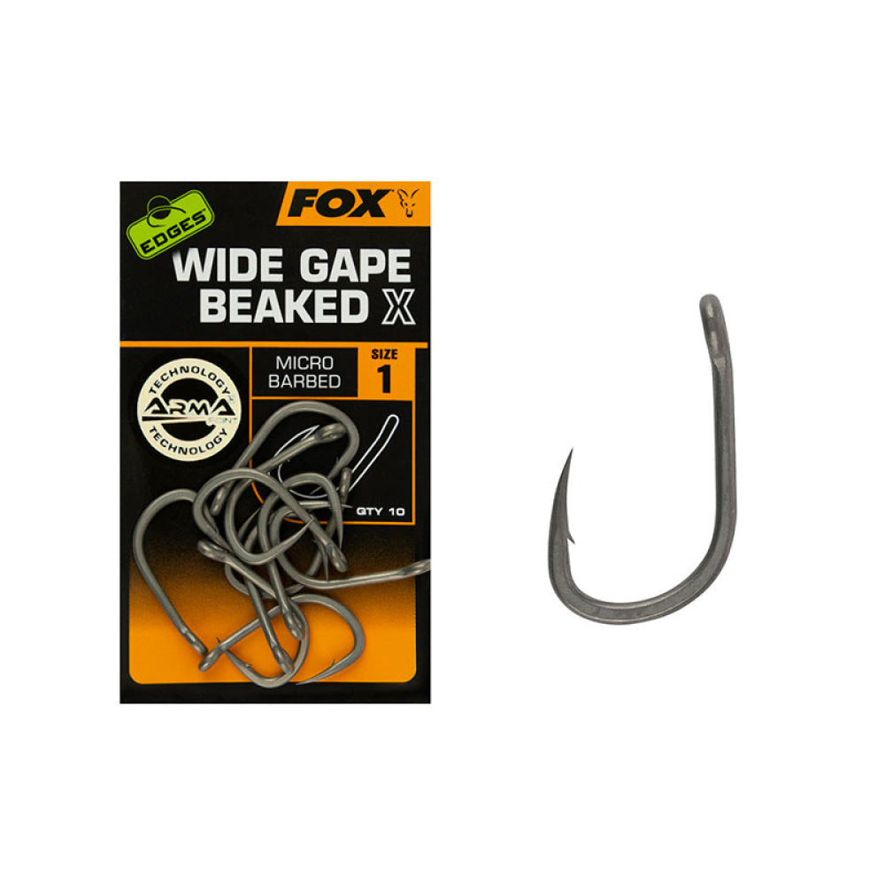 Fox - Edges™ Wide Gape Beaked X Micro Barbed Size 2 (10Pz)