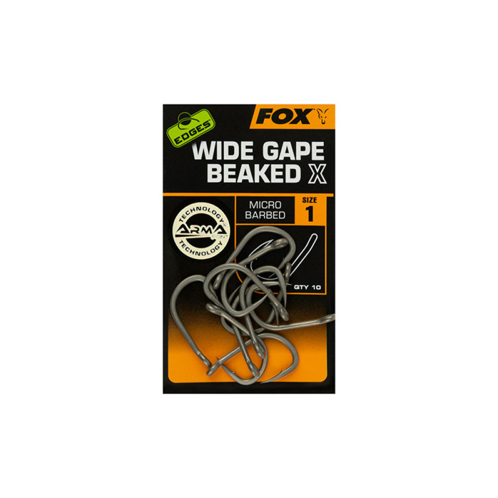 Fox - Edges™ Wide Gape Beaked X Micro Barbed Size 4 (10Pz)