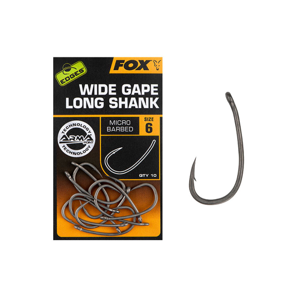 Fox - Edges™ Wide Gape Long Shank Size 4 (10 Pz)