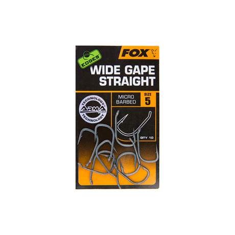 Fox - Edges™ Wide Gape Straight Micro Barbed Size 4